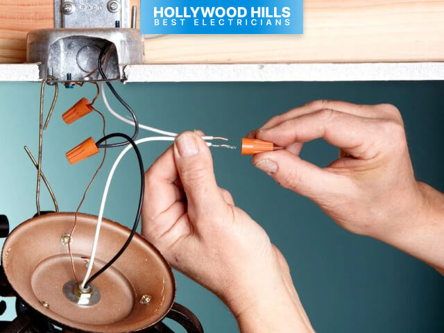 Installing Light Fixture | Hollywood Hills Best Electricians